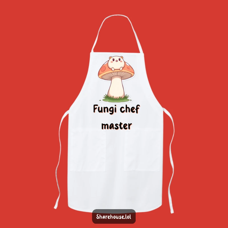 Funny Chef Mushroom Apron: Cook Up Laughs in Nature-Inspired Style