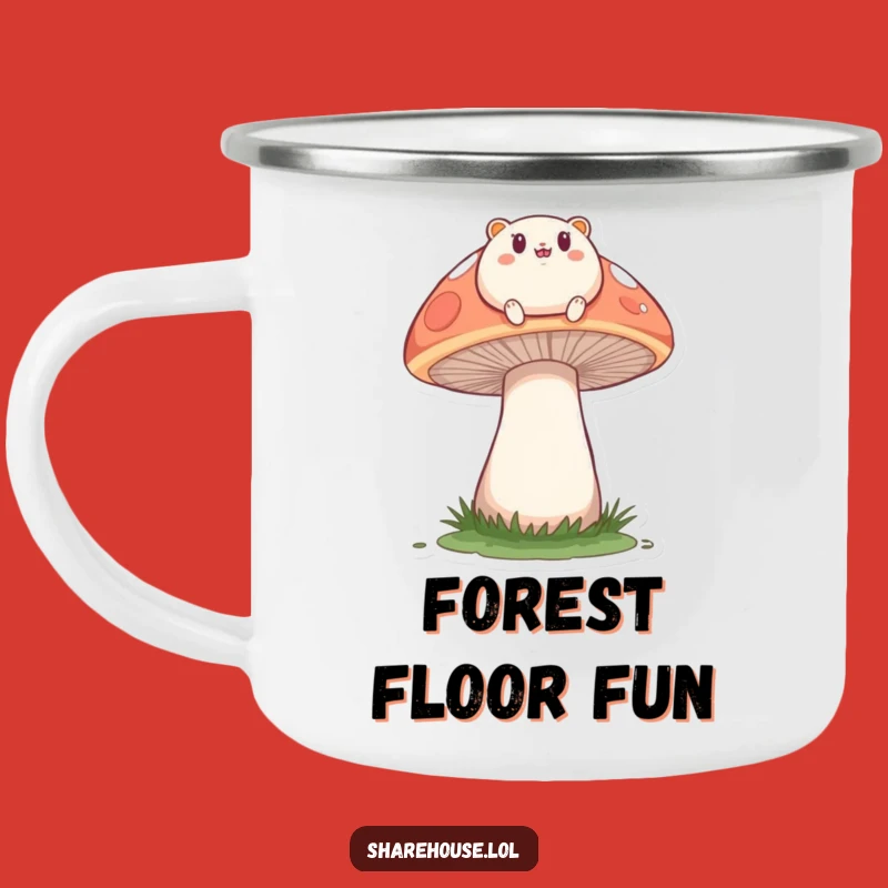 Funny Camp Mushroom Mug: Enjoy Your Brew in Nature with This Bouncy Design