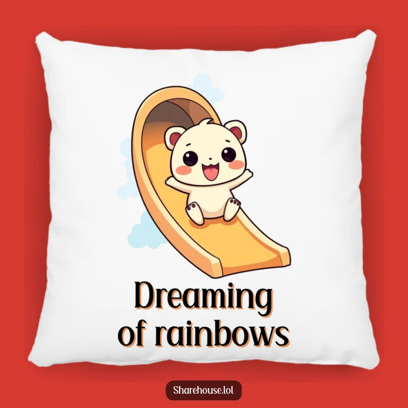 Funny Wiggly Rainbow Slide Pillow: Cuddle Up with Excitement