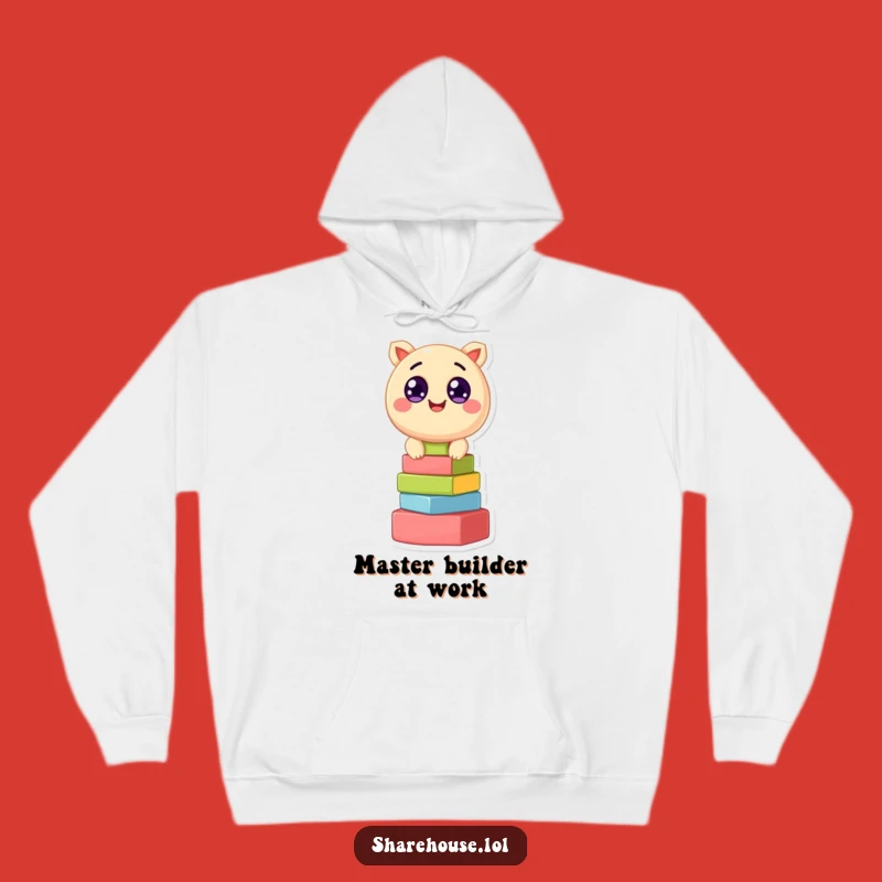 Cozy Funny Creature Stacking Blocks Hoodie: Warmth Meets Whimsy