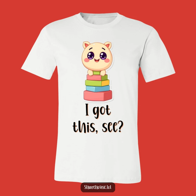 Funny Creature Stacking Blocks T-Shirt: Wear Your Playful Side Out Loud